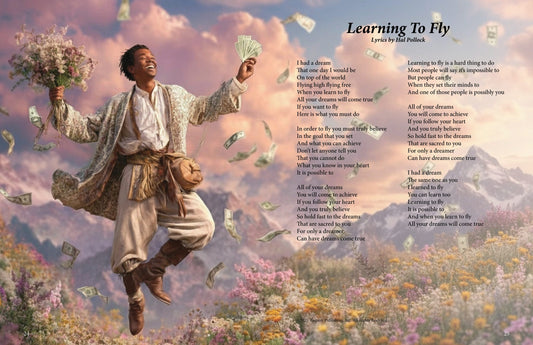 Learning To Fly - Lyric Art Print