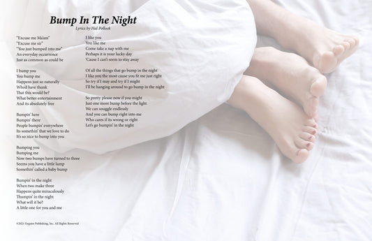 Bump In The Night - Lyric Art Print