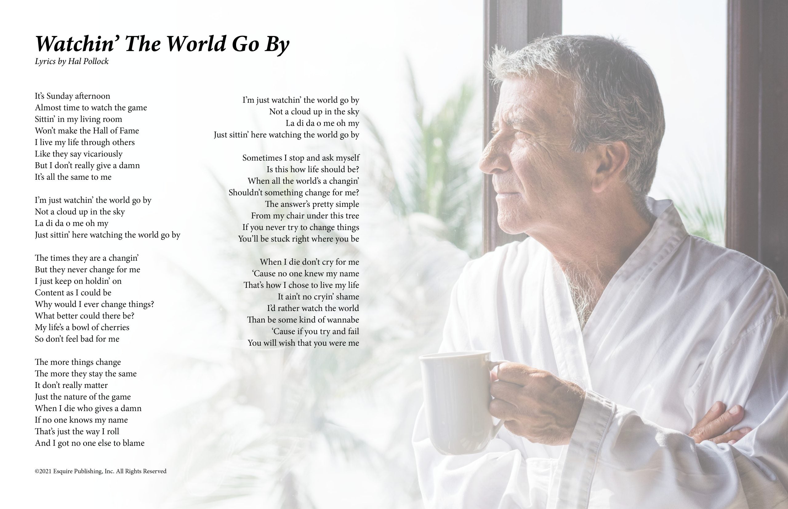Watchin' The World Go By - Lyric Art Print – esquirerecords