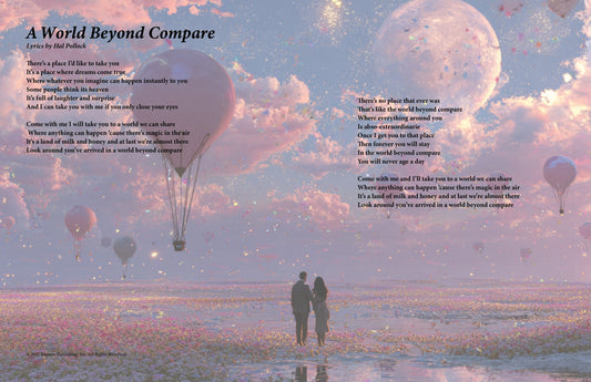 A World Beyond Compare - Lyric Art Print