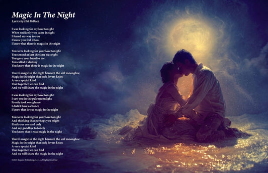 Magic In The Night - Lyric Art Print