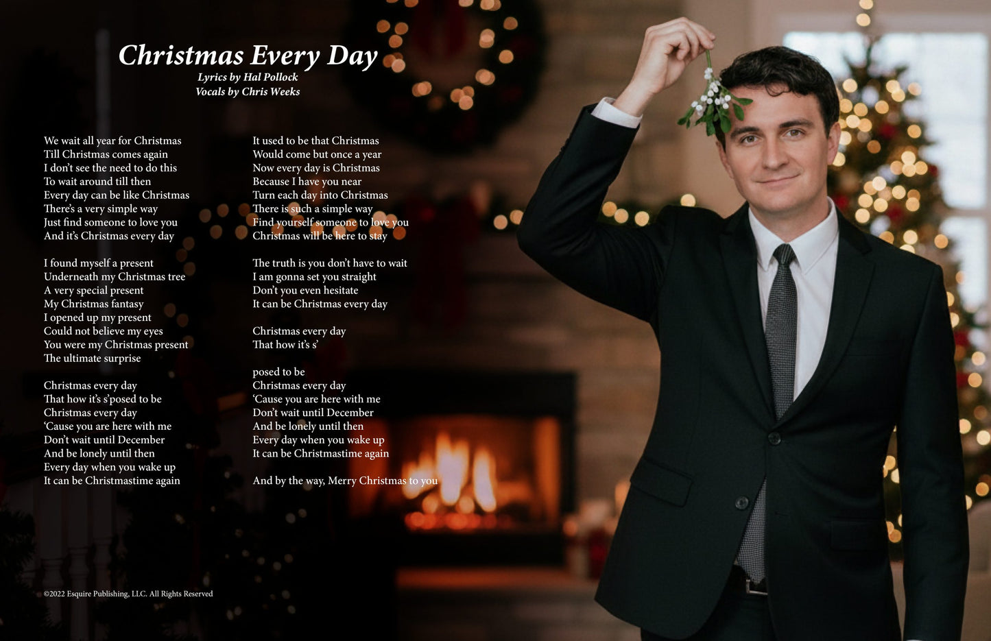 Christmas Every Day - Lyric Art Print