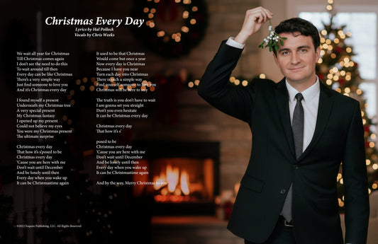 Christmas Every Day - Lyric Art Print