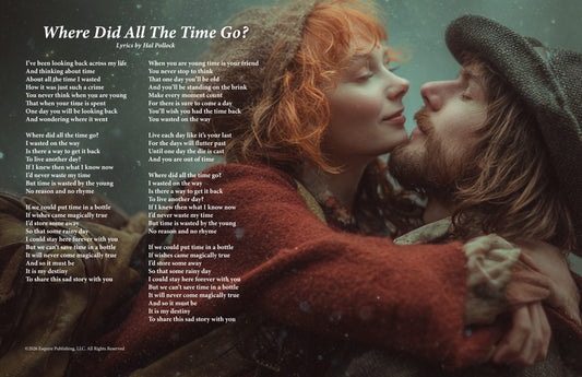 Where Did All The Time Go? - Lyric Art Print