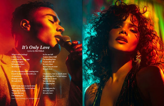 It's Only Love - Lyric Art Print