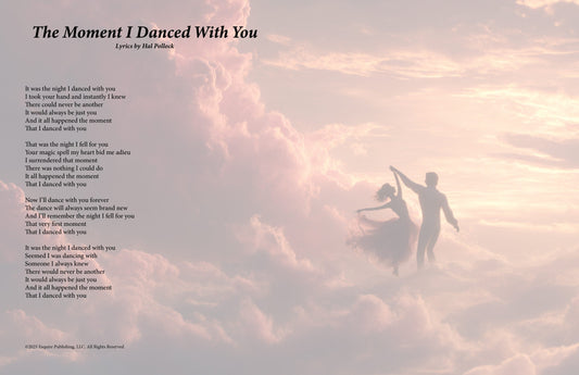 The Moment I Danced With You - Lyric Art Print