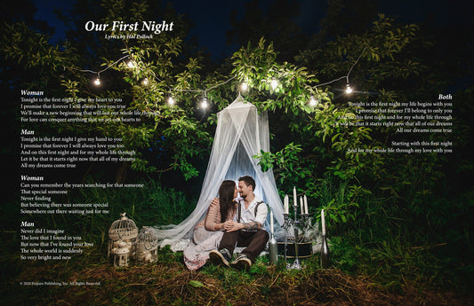 Our First Night - Lyric Art Print