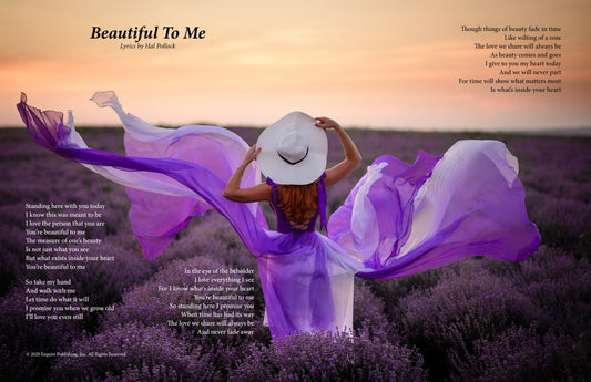 Beautiful To Me - Lyric Art Print