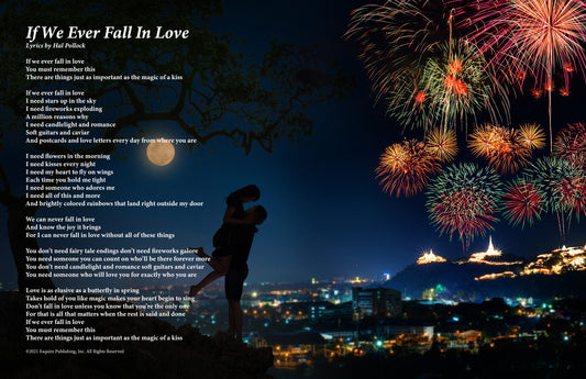 If We Ever Fall In Love - Lyric Art Print