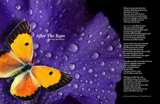 After The Rain - Lyric Art Print