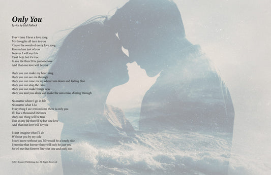 Only You - Lyric Art Print