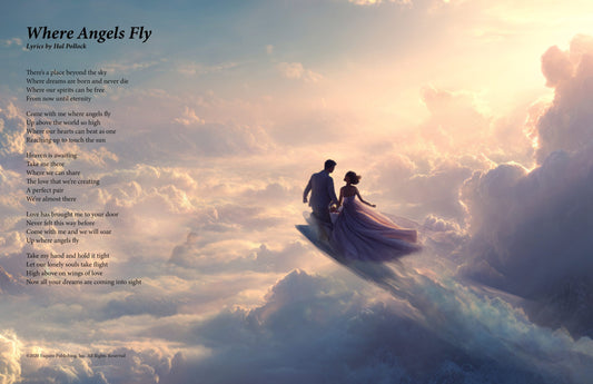 Where Angels Fly - Lyric Art Print