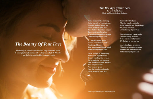The Beauty Of Your Face - Lyric Art Print