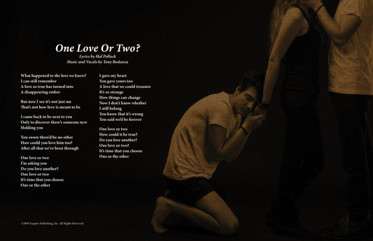 One Love Or Two? - Lyric Art Print