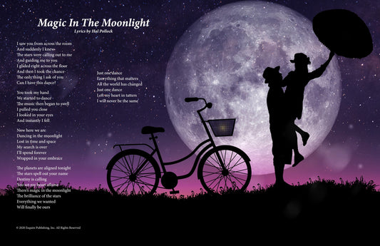 Magic In The Moonlight - Lyric Art Print
