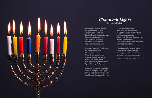 Chanukah Lights - Lyric Art Print