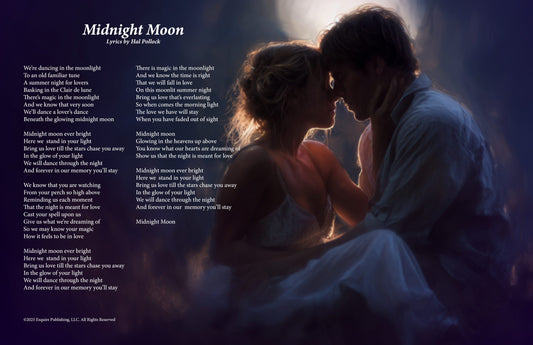 Midnight Moon - Lyric Art Print
