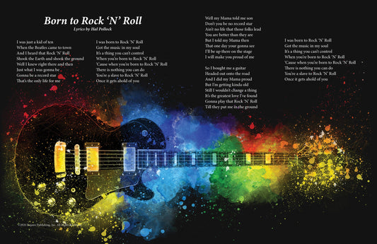Born To Rock N Roll - Lyric Art Print