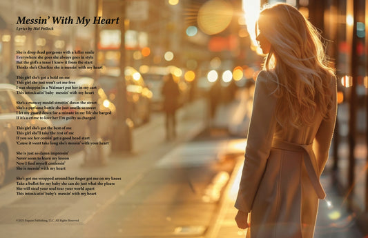 Messin' With My Heart - Lyric Art Print